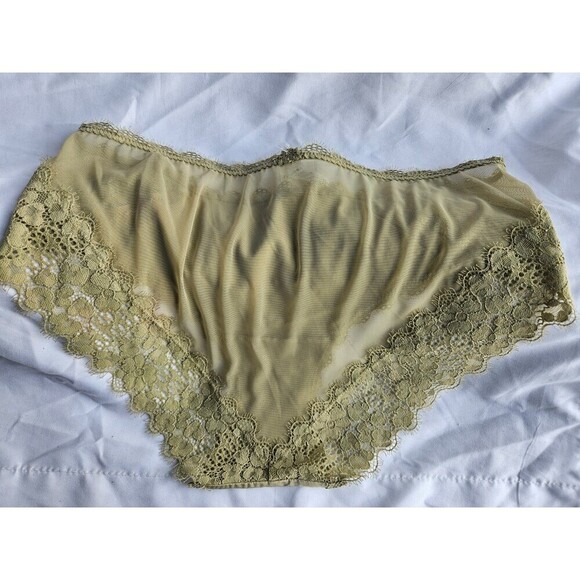 AERIE Green Panties Underwear Floral Lace NWT Women's M - Picture 4 of 5
